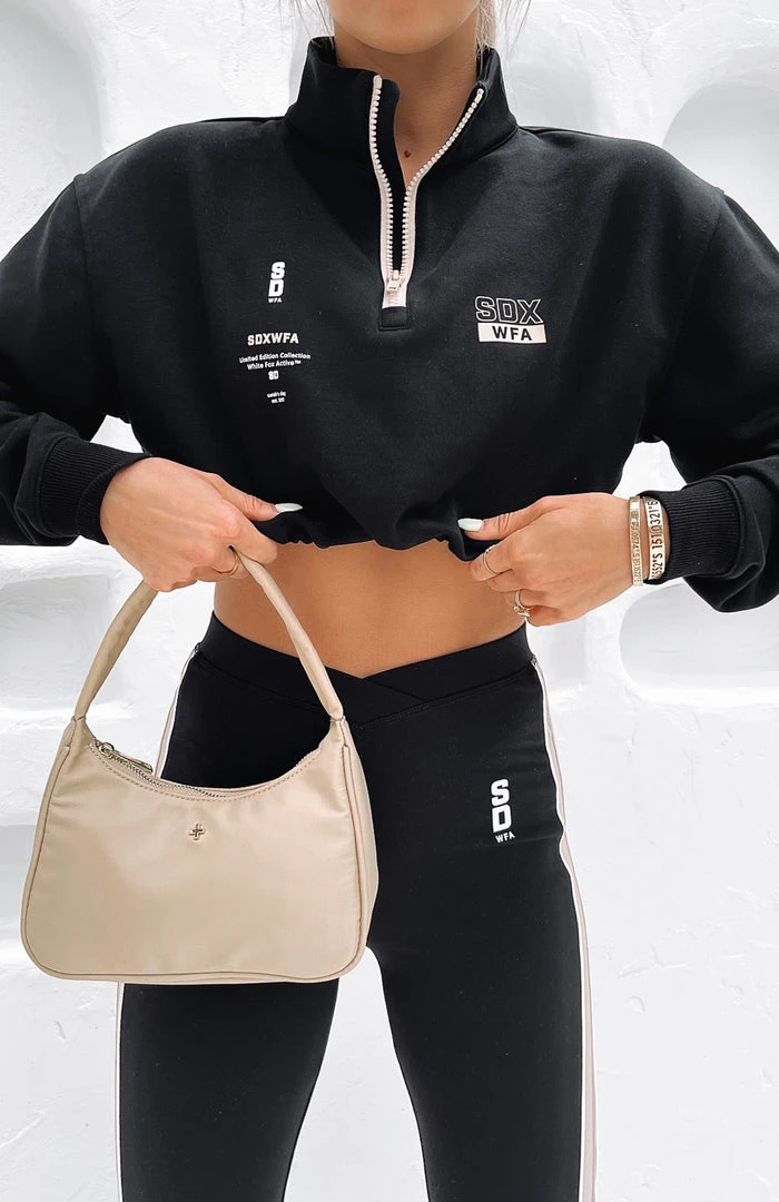 White Fox Boutique AU Collaborations Undercard Cropped Sweater Black 3 White Fox Boutique AU Collaborations Undercard Cropped Sweater Black