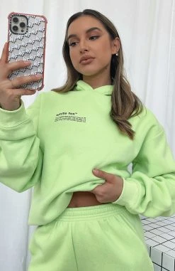 White Fox Boutique AU Clothing She's A Baddie Hoodie Kiwi