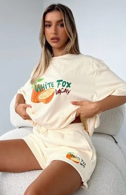 White Fox Boutique AU Call Me Yours Lounge Shorts Butter