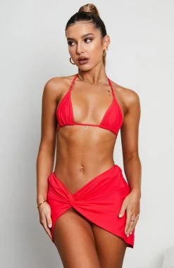 White Fox Boutique AU Sweet Sunset Twist Skirt Red Swimwear 13 White Fox Boutique AU Sweet Sunset Twist Skirt Red Swimwear