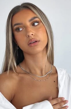 White Fox Boutique AU Tessa Necklace Silver