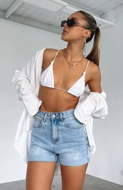 White Fox Boutique AU Clothing Time With Me Denim Shorts Light Blue 13 White Fox Boutique AU Clothing Time With Me Denim Shorts Light Blue