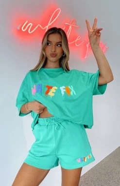 White Fox Boutique AU Too Cool Tee Green