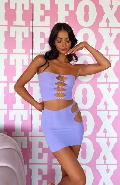 White Fox Boutique AU Clothing Built Like This Mini Skirt Purple