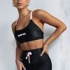 White Fox Boutique AU Turning Point Sports Bra Shiny Black Activewear 1 White Fox Boutique AU Turning Point Sports Bra Shiny Black Activewear