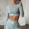 White Fox Boutique AU In Control Long Sleeve Seamless Crop Smoke 2 White Fox Boutique AU In Control Long Sleeve Seamless Crop Smoke