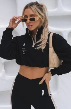 White Fox Boutique AU Collaborations Undercard Cropped Sweater Black 15 White Fox Boutique AU Collaborations Undercard Cropped Sweater Black