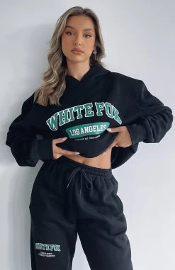 White Fox Boutique AU Clothing Varsity Vibe Hoodie Black 15 White Fox Boutique AU Clothing Varsity Vibe Hoodie Black