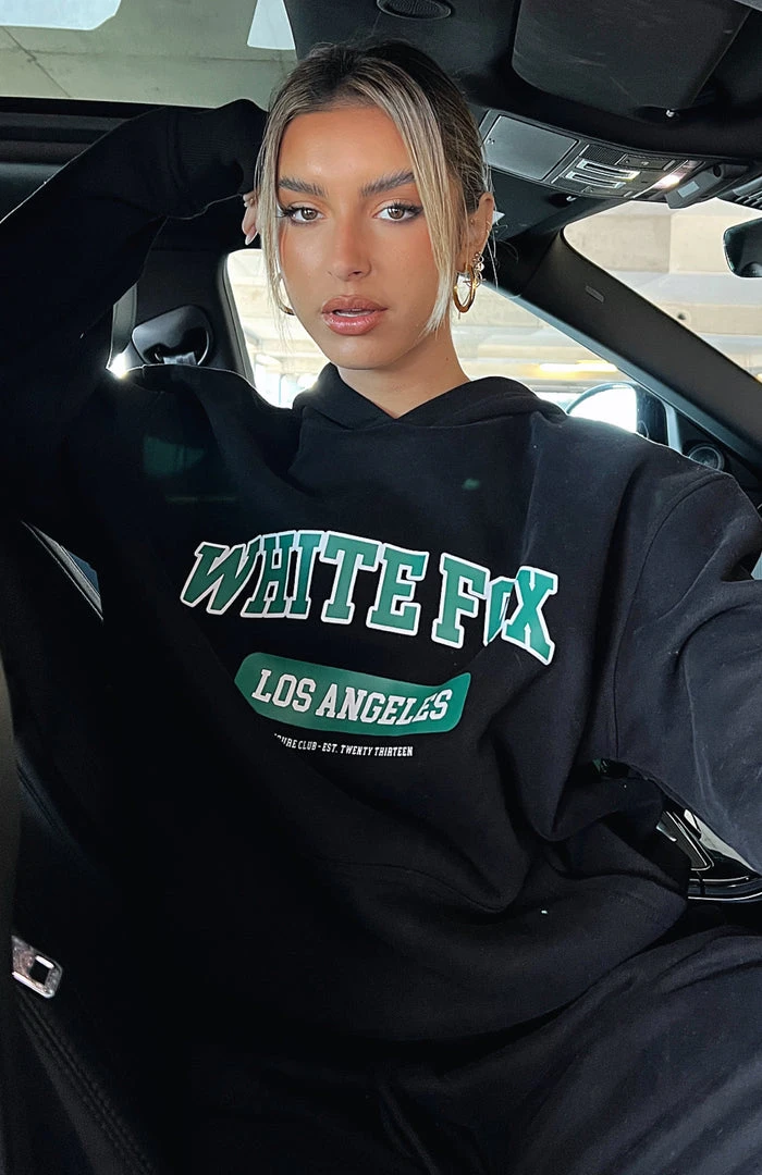 White Fox Boutique AU Clothing Varsity Vibe Hoodie Black 8 White Fox Boutique AU Clothing Varsity Vibe Hoodie Black
