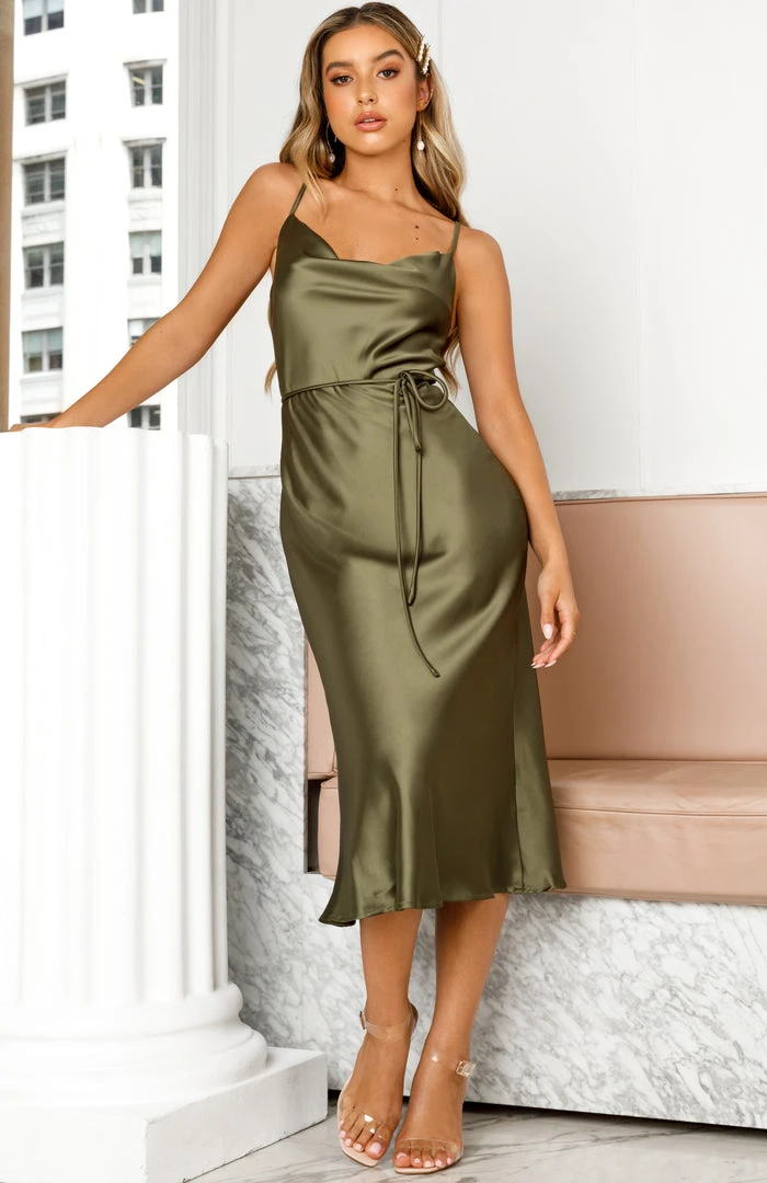 White Fox Boutique AU Be My Lover Midi Dress Olive 7 White Fox Boutique AU Be My Lover Midi Dress Olive