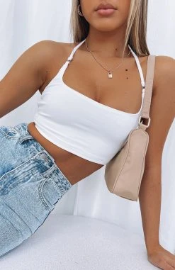 White Fox Boutique AU Clothing Whenever You Want Crop White