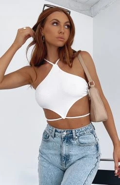 White Fox Boutique AU Your Favourite Crop White