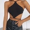 White Fox Boutique AU Tops Your Favourite Crop Black