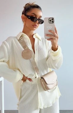 White Fox Boutique AU Zoe Bag Nude PU Restocked