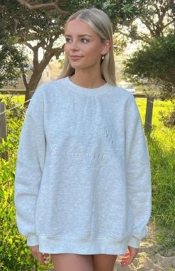 White Fox Boutique AU Best Of Both Oversized Sweater Grey Marle 15 White Fox Boutique AU Best Of Both Oversized Sweater Grey Marle