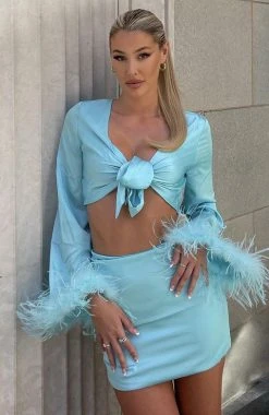 White Fox Boutique AU Clothing Classic Moment Mini Skirt Aqua 15 White Fox Boutique AU Clothing Classic Moment Mini Skirt Aqua