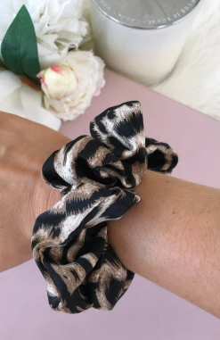 Whitefox Boutique Coco Scrunchie Leopard Accessories