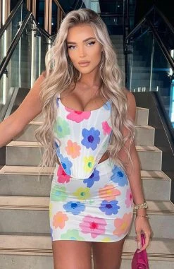 White Fox Boutique AU Clothing Sweet Nothings Mini Skirt Spring Print