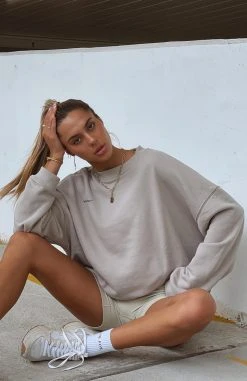 White Fox Boutique AU Own The Moment Sweater Mushroom Clothing