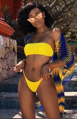 Whitefox Boutique Kiki Bikini Top Yellow